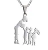 Nuevo collar de acero inoxidable para madre e hija, collar para hijo, regalo para el Día de la Madre y el Maestro, accesorios de cadena cruzada