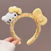 Nueva Diadema de Felpa para Niñas Pequeñas, Accesorio para el Cabello Kuromi, Nuevo Modelo 2026, Pinza para el Cabello para Lavarse la Cara, Accesorio para el Cabello de Bebé