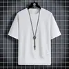Waffle Verão Casual Roupa Esportiva Conjunto Solto Camiseta de Manga Curta Masculina Verão Estilo Coreano Tendência Conjunto de Duas Peças
