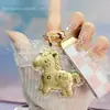 2026 Año del Caballo Oro Puro 999 Cadena para Teléfono que Atrae Dinero Llavero Dorado Colgante para Bolsa Regalo Promocional de Tienda