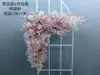 Flor de Casamento Criativa Flor Rosa de Casamento Fileira de Flores Arranjo de Flores de Chão Salão de Casamento Decoração de Arte Floral Pronta