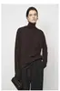 Yangzi Yarn Nova Camisa Base Feminina Outono/Inverno Europeia e Americana Gola Alta 100% Lã Merino Pura Lavável à Máquina Gola Caída