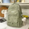 Mochila Preta Cool e Discreta com Estampa Completa de Corações e Flocos de Neve, Multi-Compartimentos, Grande Capacidade, Mochila Leve para Alunos do Ensino Fundamental e Médio