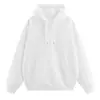Sudadera con capucha de color liso de marca americana de moda de alta calle transfronteriza, nuevo estilo otoño e invierno, forrada de forro polar, casual y versátil, adecuada para parejas