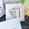 Taza de Hueso de Porcelana Retro para Café/Té/Desayuno Serie Sol Creativa para el Hogar, Tarjeta de Tarot Dijia Transfronteriza