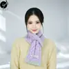 Cachecol Cruzado de Lã Estilo Coreano Yangchao Wanmei para Mulheres, Outono/Inverno Espessado Quente Proteção para o Pescoço Proteção contra Frio Gola de Pescoço para Estudante Casal