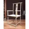 Silla de madera maciza en bruto blanca Silla circular de Nanmu silla antigua de Gran Tutor ensamblaje de espiga y mortaja suelta silla de respaldo silla sombrero de oficial silla de comedor