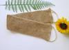 Venta al por mayor de fábrica tira de yute para la espalda baño cinturón largo toalla de baño sisal espalda con toalla de baño de algodón y lino