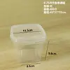 0,3 0,5 1 2 L balde de plástico transparente branco quadrado portátil balde de armazenamento incolor vedação sem vazamento