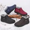Zapatos de algodón invierno transfronterizos TEMU botas de nieve talla grande poliuretano más terciopelo engrosados botines protección contra el frío al aire libre cálidos zapatos de algodón