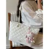Bolso de Mujer de Gran Capacidad con Nuevo Patrón de Diamantes de Moda, Nuevo Bolso de Hombro Versátil para el Trabajo, Bolso de Mano Tote para Ir al Trabajo
