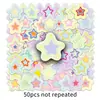 50 adesivos originais de estrela de desenho animado para menina, goo dopamina, decoração de álbum de recortes, capa de celular, caneca, mala