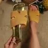 Sandalias casuales de moda para exteriores talla grande para mujer, nuevo estilo verano 2026, punta cuadrada, color liso simple, diseño de una correa