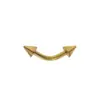 Tachuelas Cónicas para Cejas de Acero Inoxidable Al por Mayor en Stock Barras de 14g 16g 6/8mm Tachuelas para Cejas de Comercio Exterior Piercing de Comercio Exterior