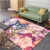 Fabricante Mesa de Café Sala de Estar Dormitorio Impresión 3D Alfombra de Terciopelo de Cristal Felpa Lavable Moderna Sencilla