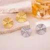 Pendientes de Aguja Plateada con Textura Geométrica Irregular Pendientes de Diseño Geométrico Retro Europeos y Americanos Pendientes Elegantes Simples y Versátiles