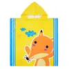 Poncho de Toalla de Baño para Niños, Bata de Baño Portátil para Bebé, Absorbente de Agua, Secado Rápido, con Capucha, para Nadar, Aguas Termales, Poncho de Toalla Grande para Envolver