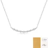 Nuevo collar de plata S925 con moissanita, venta en vivo transfronteriza de Amazon, cadena para la clavícula en stock, venta al por mayor desde la fuente
