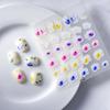 Procesamiento de liquidación nueva tecnología pegatinas de uñas de flores japonesas al por mayor relieve con pegatinas de uñas adhesivas 5D lindas