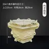 Molde de cerca de cimento coleção completa Vaso de forma completa ferramentas abrasivas modelo de aço plástico feito à mão vaso de flor azul bonsai gesso coagulação