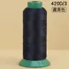 Ventas Directas de Fábrica Hilo de Coser de Alta Resistencia 420D Bolsa de Rollo Grande Hilo de Coser Colorido Hilo de Nylon Industrial para Ropa