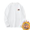 Camiseta de Veludo Dupla Face Masculina Manga Longa Outono Inverno Camisa Base Interna Camisa Pequena Quente Camiseta Estampada Roupas de Outono Gola Redonda