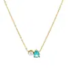 Lele Jewelry Diseño Simple y Lujoso Collar de Diamante Irregular Joyería Multicolor Joyería para Niñas Modelo de Venta Caliente Transfronteriza