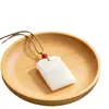 Collar con Colgante de Nube Auspiciosa, Paz y Seguridad, Imitación de Jade Hetian de Xinjiang, Joyería para Hombres y Mujeres, Regalo de Promoción para Transmisión en Vivo