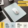Tapete simples para mesa de escritório, protetor de teclado de silicone pequeno de cor sólida, tapete para laptop em casa, mouse pad