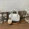 Bolsa de Bolinha Estilo Coreano Doce para Meninas Bolsa de Bowling para Mulheres 2026 Verão Nova Tendência Moda Grande Capacidade Bolsa de Ombro