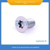 Fornecimento direto da fábrica M5x6 ~ 45 flor de ameixa parafuso de cabeça escareada SUS304 aço inoxidável máquinas equipamentos móveis ISO14581