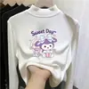 Camiseta térmica de forro polar con cuello semi-alto para niños para otoño e invierno, capa interior cálida para niñas, camiseta de manga larga con forro polar para niños mayores, estilo moderno