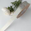 Cinta Floral Dorada con Pan de Oro de 2.5 cm para Cajas de Regalo Hechas a Mano para DIY, Moños para Pasteles y Cintas Decorativas