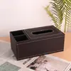 Caixa de Lenços, Porta-Guardanapos, Caixa Multifuncional de Couro de Luxo para Mesa de Centro, Armazenamento de Controle Remoto para Sala de Estar, Caixa de Lenços para Hotel