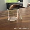 Acrílico PS transparente cilíndrico con tapa 8*8cm decoración de mano cubierta antipolvo caja de almacenamiento