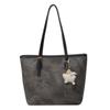 Bolso de mano retro texturizado de gran capacidad para mujer, estilo coreano, moderno, con una sola espalda, 2024
