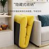Sofá Perezoso Individual Asiento Pequeño Cojín para Ventana de Mirador de Balcón Cama para Dormir Tumbado Silla con Respaldo para Dormitorio Estudiantil