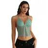 Camisola sexy de lunares estilo europeo y americano transfronteriza para mujer, nuevo 2026, corte ajustado, que realza la figura, moderno y versátil