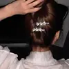 Presilha de Cabelo Y2K Millennial Girl Prata Estrela Strass Presilha de Cabelo Clipe Lateral Franja Acessório de Cabelo Clipe Bico de Pato 2025
