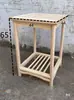 Cadeira Oficial para Chapéu de Madeira Sólida com Encosto e Braços de Madeira, Cadeira de Jantar Vintage para Uso Doméstico, Cadeira Antiga Estilo Chinês, Madeira Branca Não Acabada