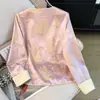 Seda de Calidad Garantizada Nuevo Estilo Chino Satén Jacquard Manga Larga Brocado Bordado Pesado Chaqueta Superior Mejorada Otoño