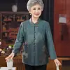 Abrigo Ligero de Primavera para Abuela, Camisa del Día de la Madre para Mujeres de Mediana Edad y Mayores, Ropa de Verano para Señoras Mayores, Conjunto de Mamá