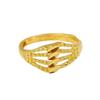 Anillo de Joyería de Oro Aluvial para Mujer, Corazón de Melocotón Vivo, Anillo Abierto de Cinco Líneas para Mujer, Lujo Accesible y Anillo de Pareja de Gama Alta