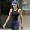 Chaleco de Yoga sin Mangas a Prueba de Golpes de Alta Resistencia, Sujetador Deportivo Todo en Uno para Mujer, Ropa Exterior Ajustada, Sujetador de Fitness para Correr con Pliegues