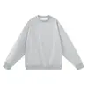 Sudadera de peso pesado 380g para Primavera y Otoño, versión grande, marca de moda, cuello redondo, top casual holgado para hombros caídos, con estampado de imagen