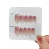 [Hielo Triturado de Uva] Uñas Portátiles Hechas a Mano al por Mayor Uñas Portátiles Estilo Ins Uñas Portátiles Puras Hechas a Mano Parche de Uñas Blanqueador
