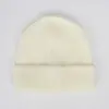 Gorro de Lana Acrílica para Adultos Gorro de Punto Elástico Liso Placa Ligera Imitación Lana Gorro para el Frío en stock Gorro de Lana para Hombres y Mujeres