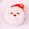 Pegatinas de Peluche para Refrigerador Transfronterizas Lindas de la Serie Navideña Muñeco Pegatina Magnética Papá Noel Muñeco de Nieve Decoración DIY