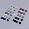 Funda para Teléfono Móvil Soporte de Pulsera Accesorios de Hardware Letra Inglesa Pintada Moda Rectangular Marca Pintada Clavo Plano en Stock