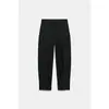 Moda europea y americana transfronteriza para mujer: El más vendido en AliExpress, elegante blazer de corte recto con botones decorados + pantalón plisado con tirantes